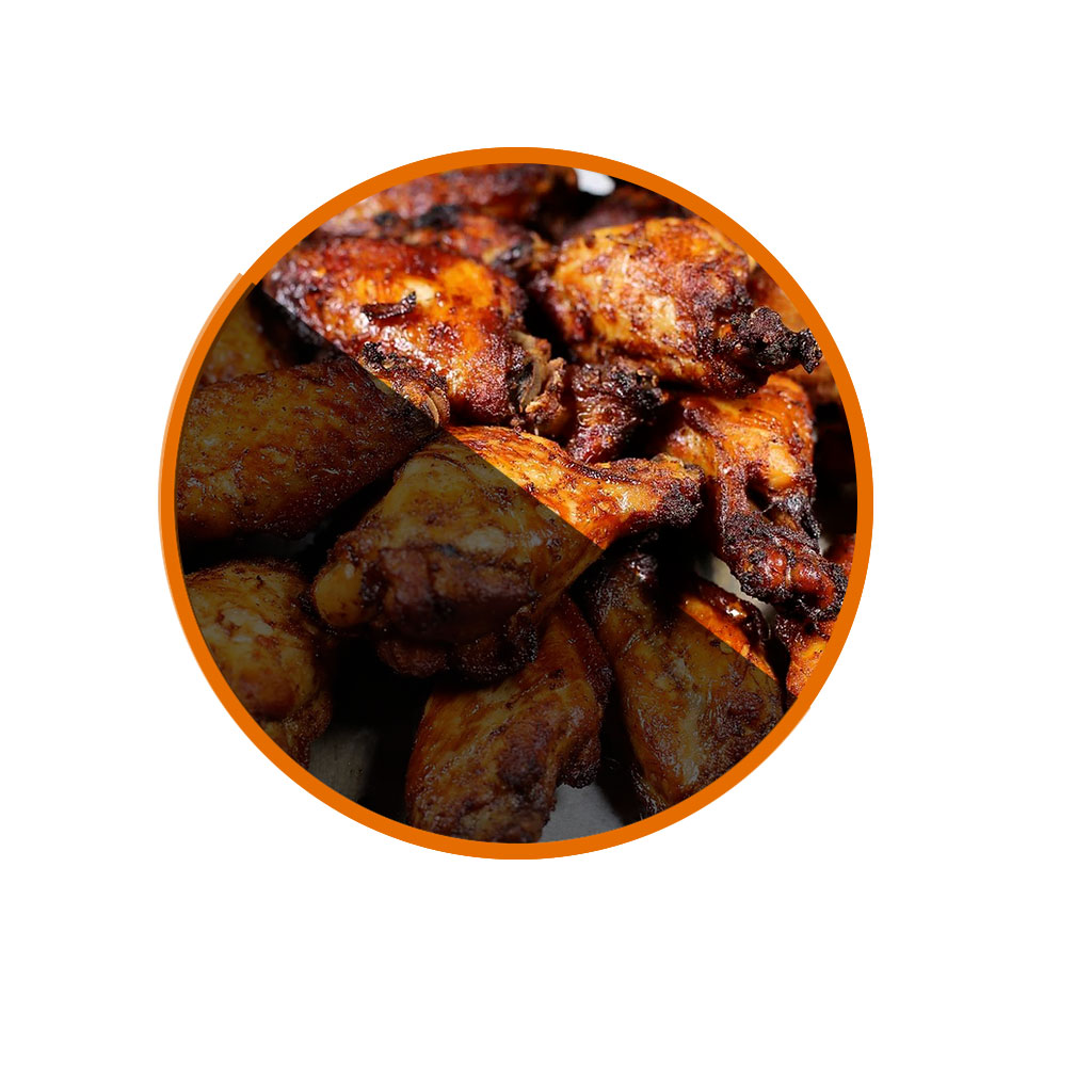 Demi poulet fumé sauté