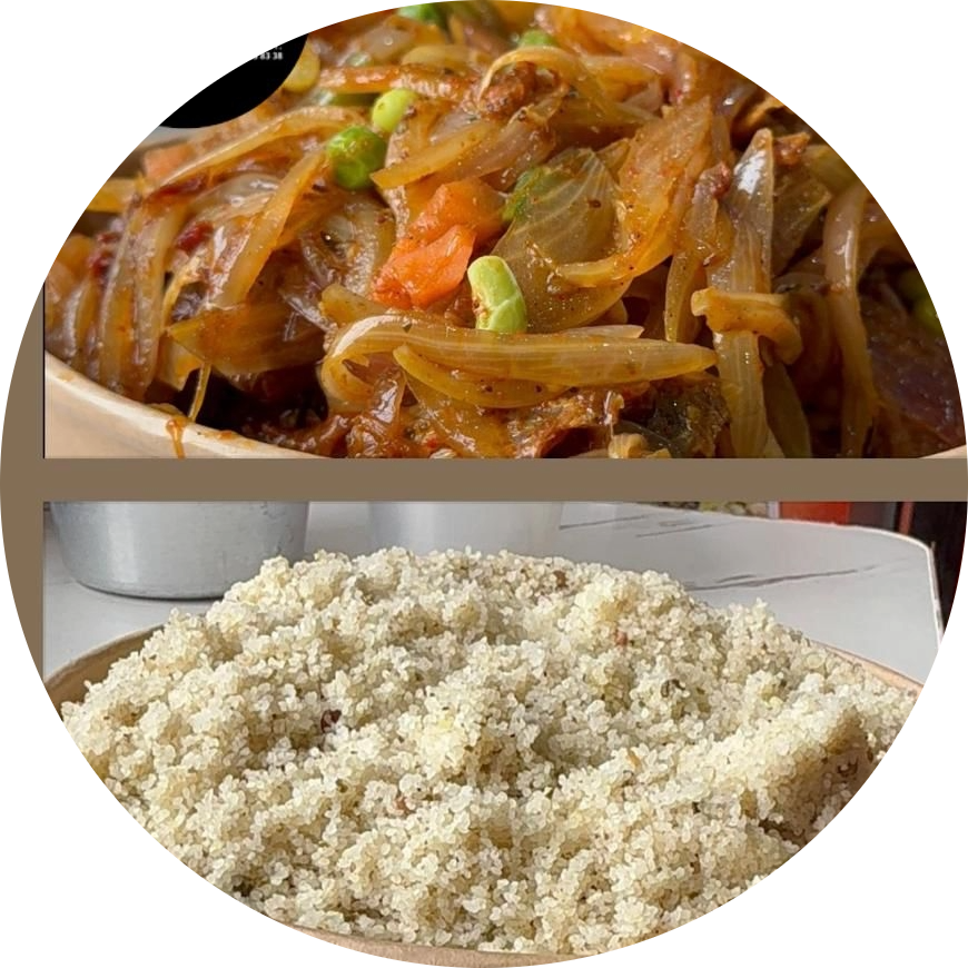 Fonio Poulet Fumé Sauté